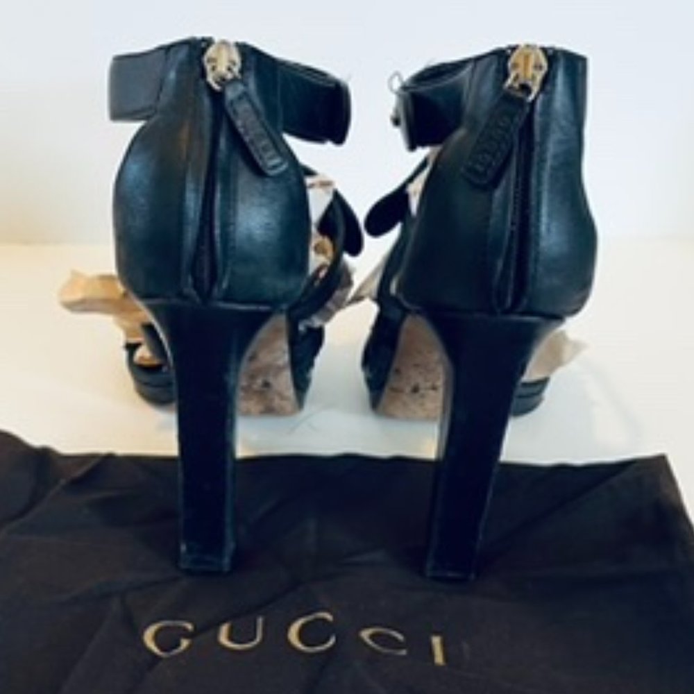 Vintage Gucci Heels Sz 39 - Picture 3 of 13